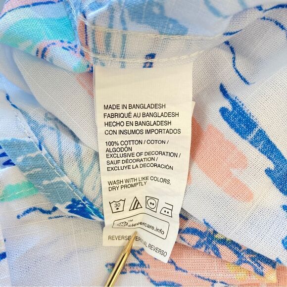 IZOD Chambray SS Button-Down Shirt - Picture 8 of 10